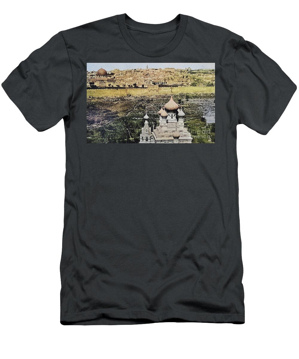 Jerusalem From the Mount of Olives M4 Historic Illustrations T-Shirt
