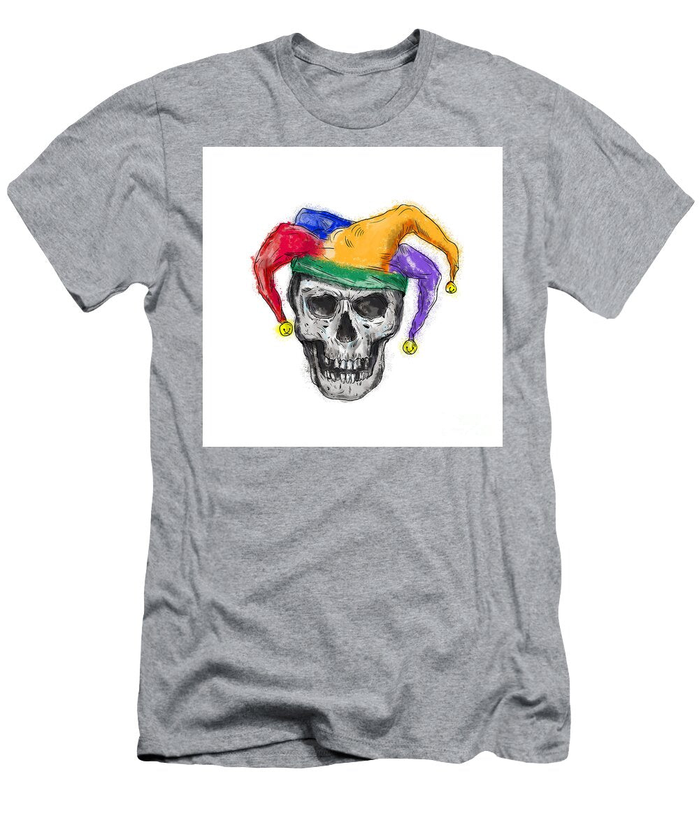 Jester Skull Laughing Tattoo Aloysius Patrimonio T-Shirt