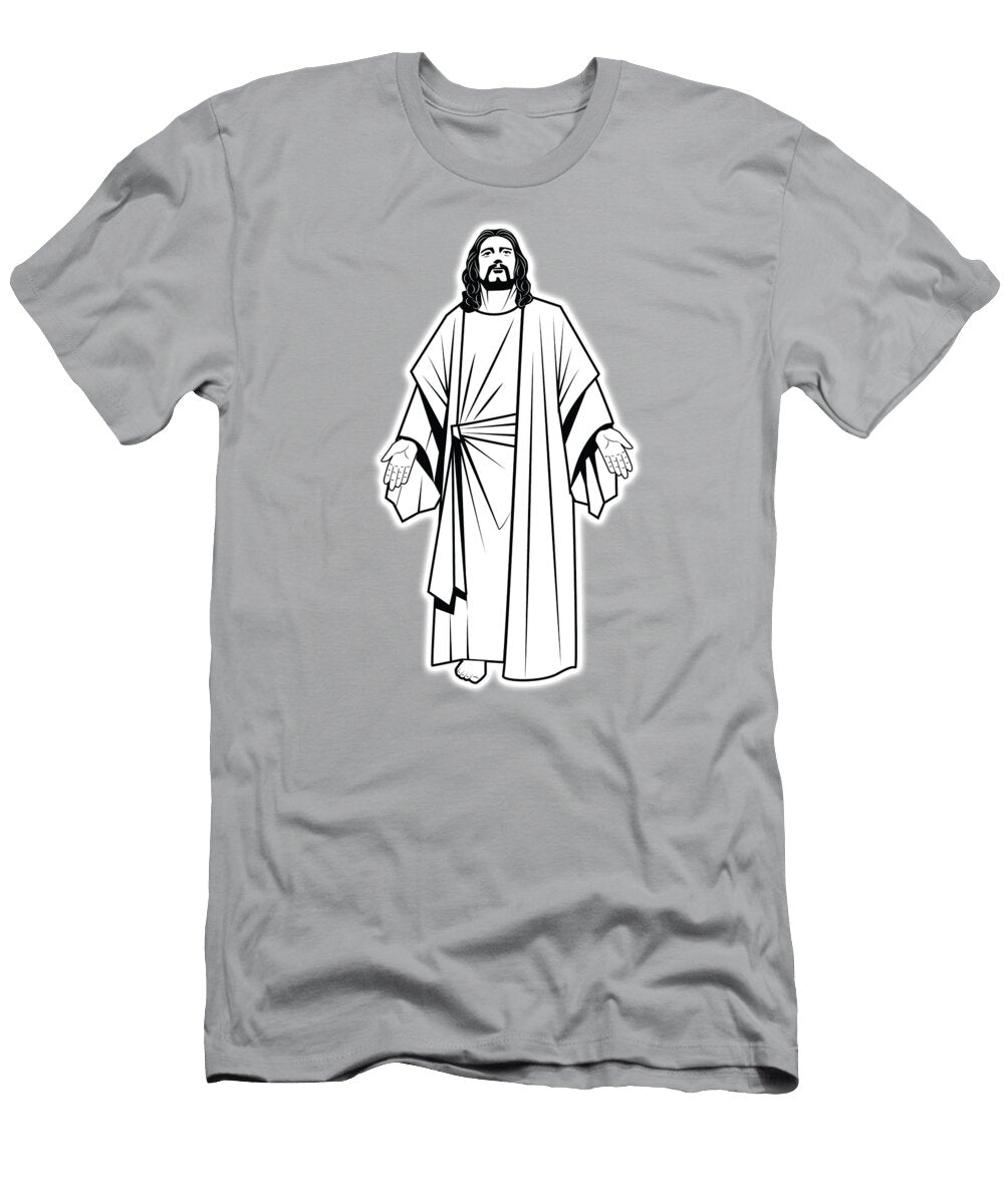 Jesus Christ Drawing Tom Hill T-Shirt