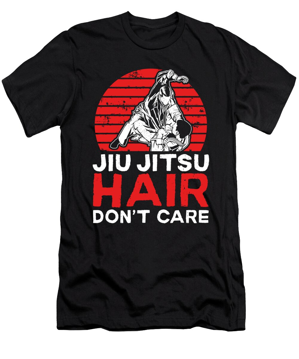 Jiu Jitsu Hair Dont Care Raphaelartdesign T-Shirt