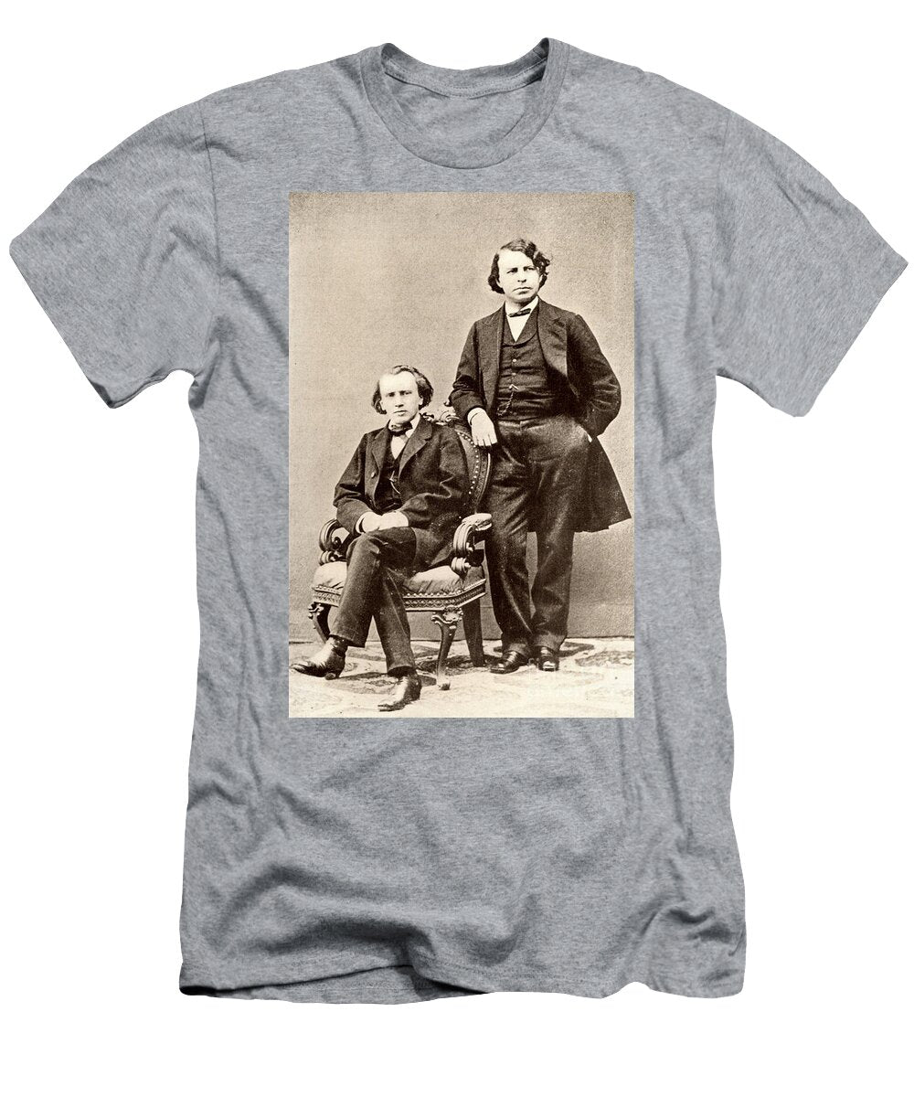 Johannes Brahms and Joseph Joachim German Photographer T-Shirt