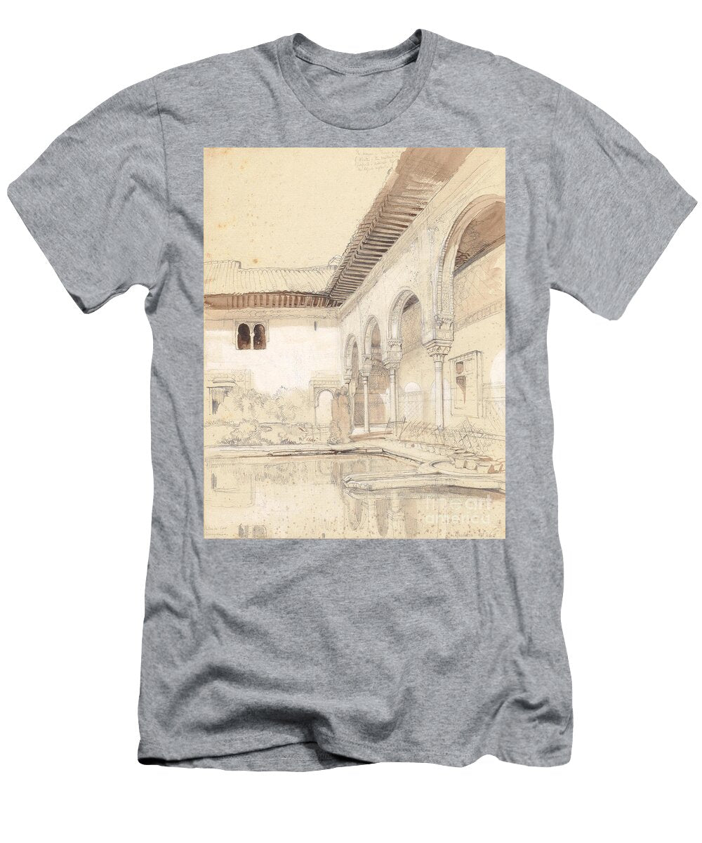 John Frederick Lewis Ra Pows 1804 1876 Patio De Los Arrayanes Alhambra Artistic Rifki T-Shirt
