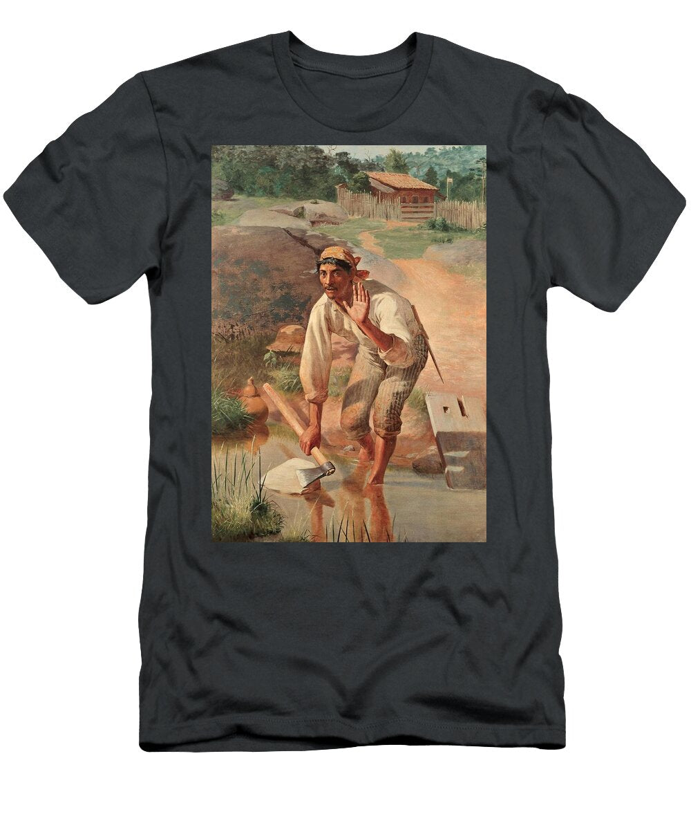 Jose Ferraz De Almeida Junior 1850 1899 Interrupted Whetting Artistic Rifki T-Shirt
