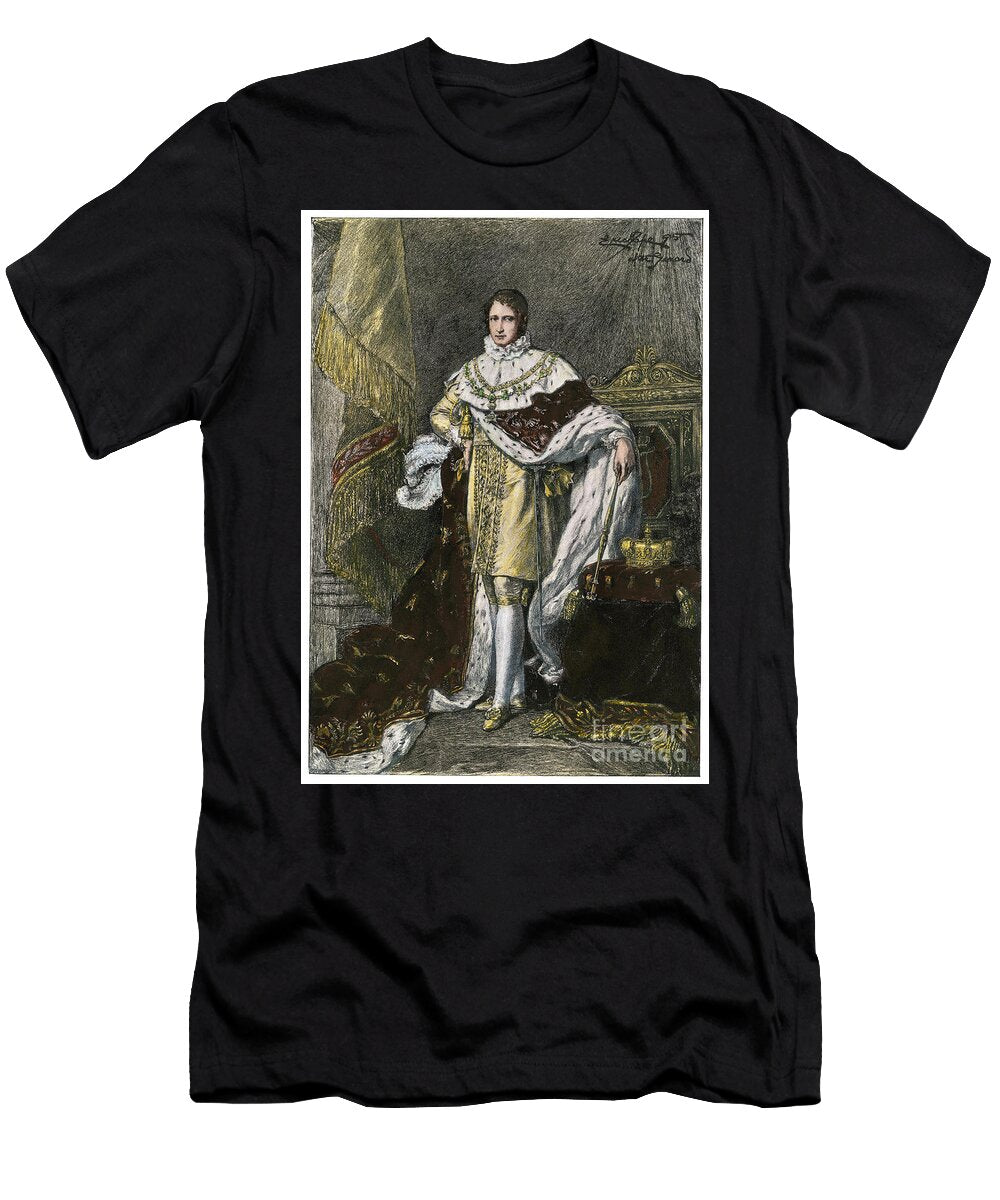 Joseph Bonaparte 1768 1844 King of Spain Joseph Bonaparte King of Spain 1808 1814 Hand Colored Halftone American School T-Shirt