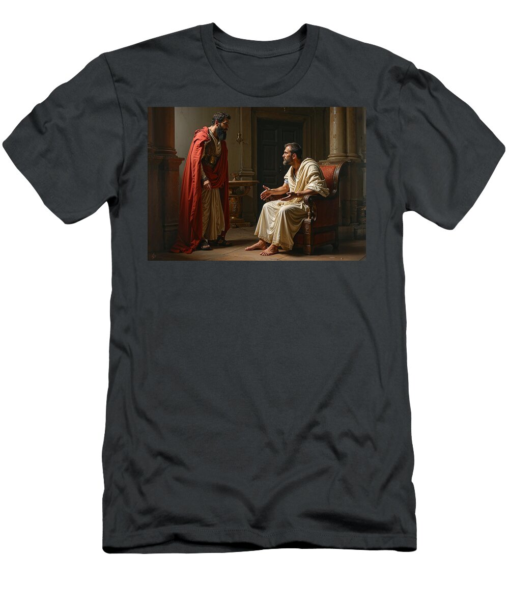 Joseph of Arimathaea and Pilate Leslie Pardew T-Shirt