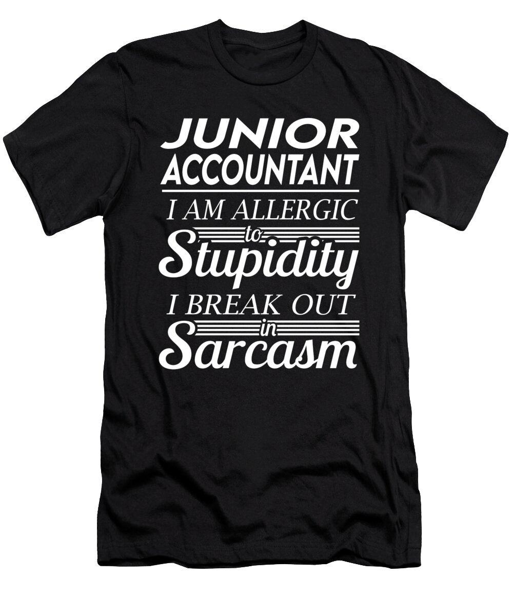 Junior Accountant Sarcasm Job Gift Item Shi Hu Kang T-Shirt