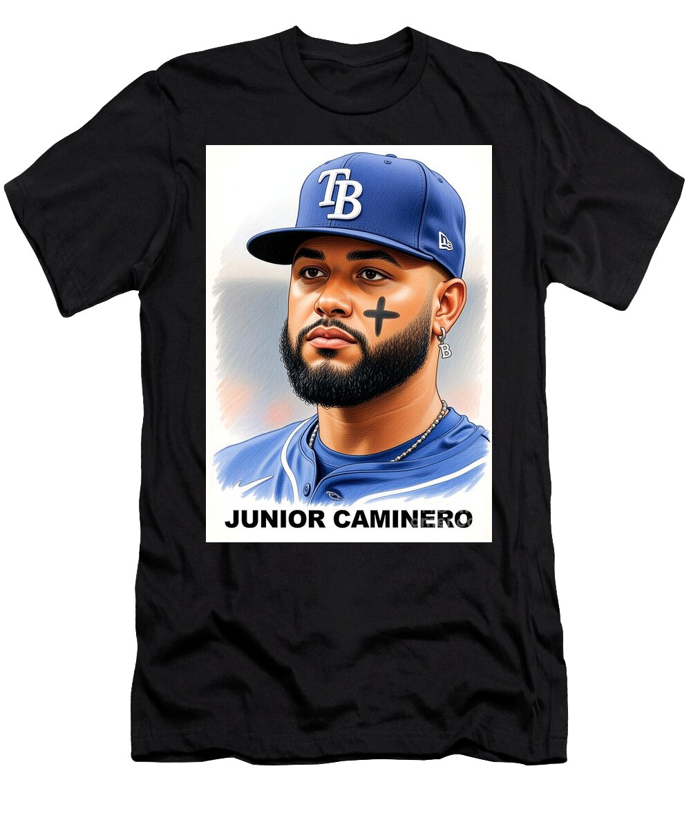 Junior Caminero 13 of the Tampa Bay Rays 502 Robert Williams T-Shirt