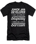 Junior Java Developer Sarcasm Job Gift Item Shi Hu Kang T-Shirt