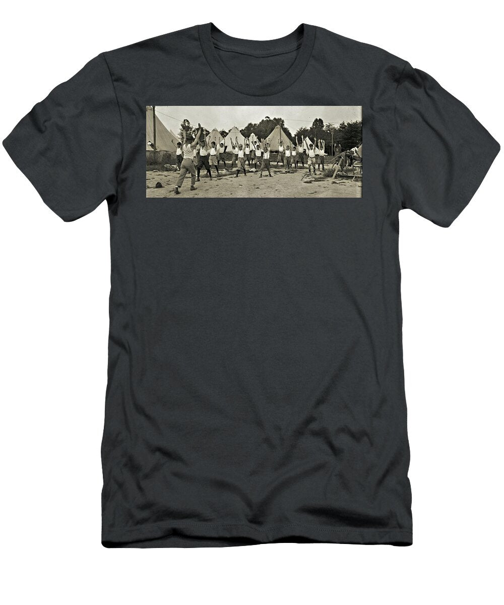 Junior Marines Exercising At Camp Barnett North of Georgetown Sep Artistic Rifki T-Shirt