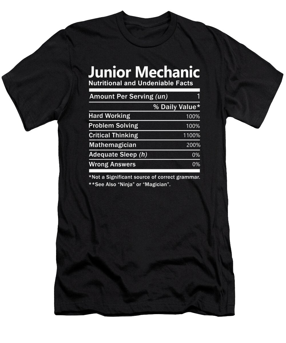 Junior Mechanic Nutrition Factors Gift Item Shi Hu Kang T-Shirt