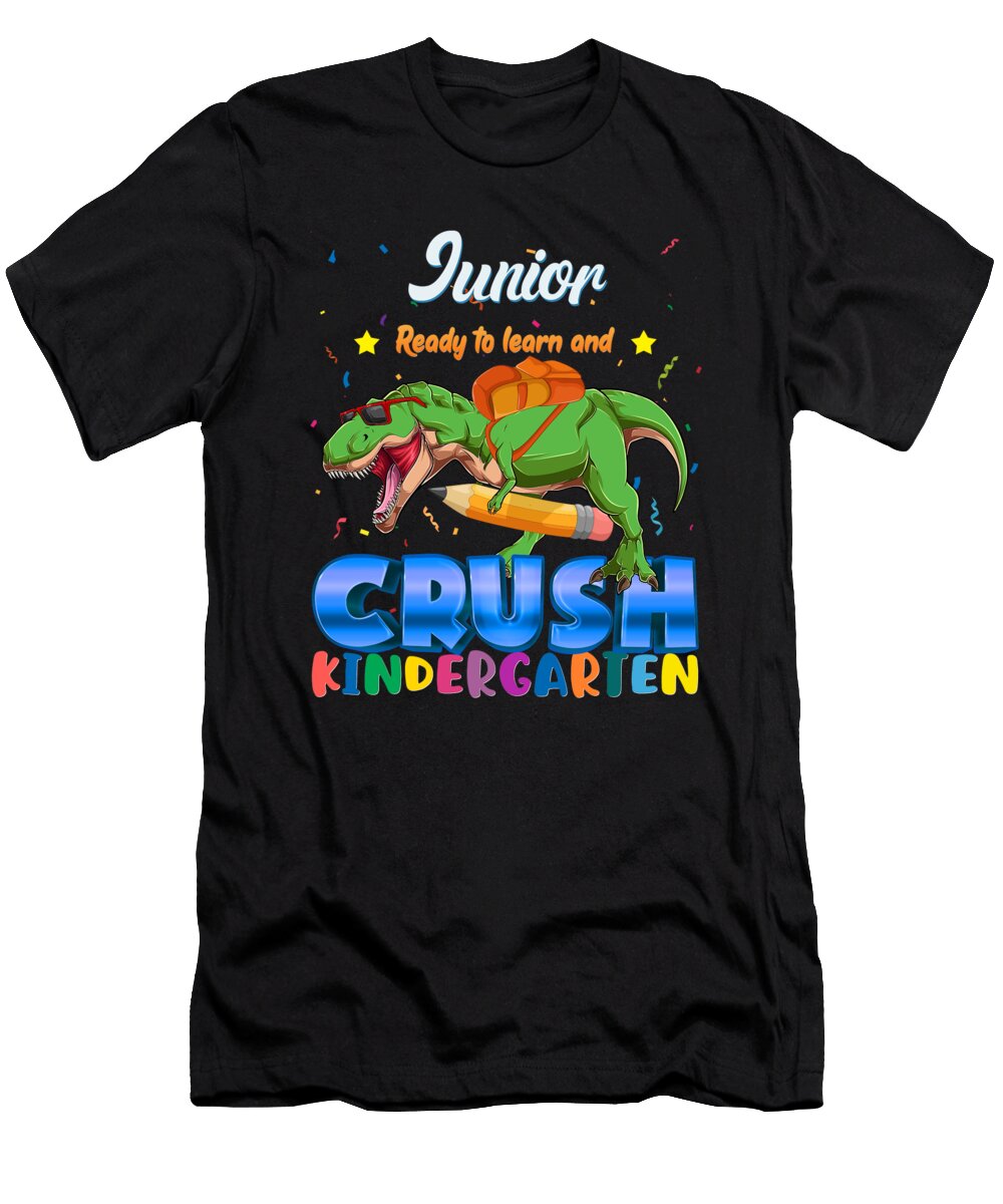 Junior Name Im Ready to Crush Kindergarten Dinosaur Back to School Active Artist T-Shirt