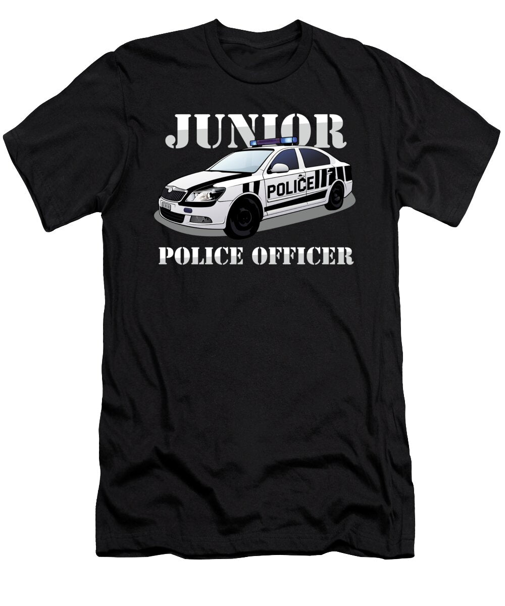 Junior Police Officer Policeman Police Car Cop Gift Thomas Larch T-Shirt