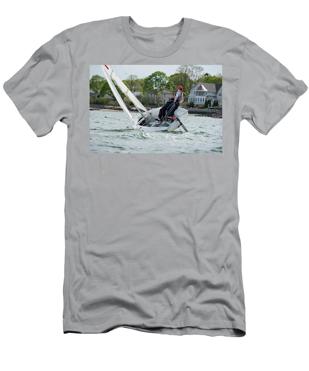 Junior Sailors Practicing in Ocean Cate Brown T-Shirt
