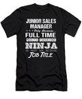 Junior Sales Manager Ninja Job Gift Item Shi Hu Kang T-Shirt