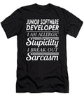 Junior Software Developer Sarcasm Job Gift Item Shi Hu Kang T-Shirt