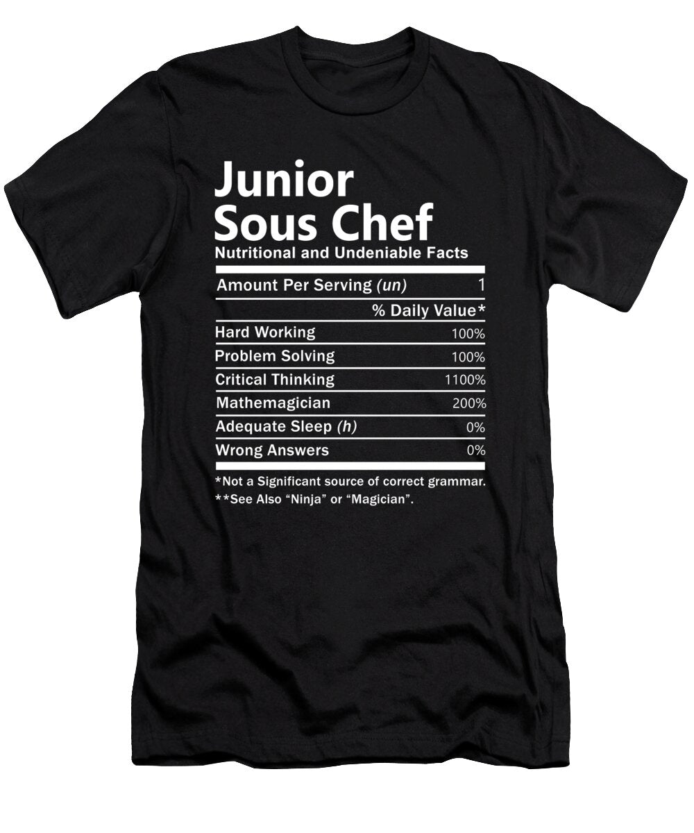 Junior Sous Chef Nutrition Factors Gift Item Shi Hu Kang T-Shirt