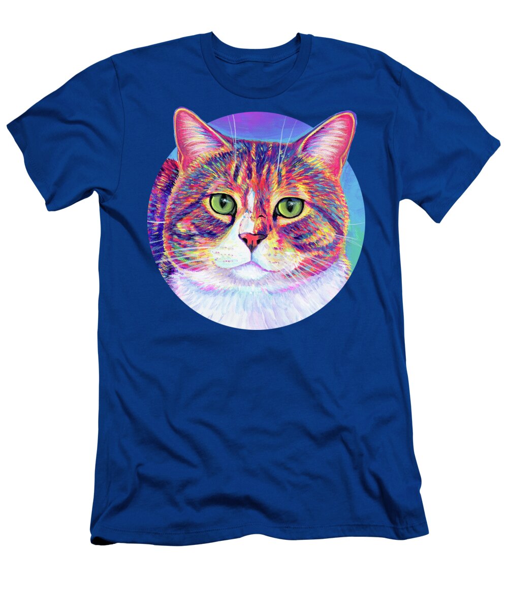 Junior the Colorful Brown Tabby Cat Rebecca Wang T-Shirt