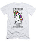 Juniorcorn Funny Unicorn Dabbing Gift Like a Normal Junior But More Awesome Funnygiftscreation T-Shirt