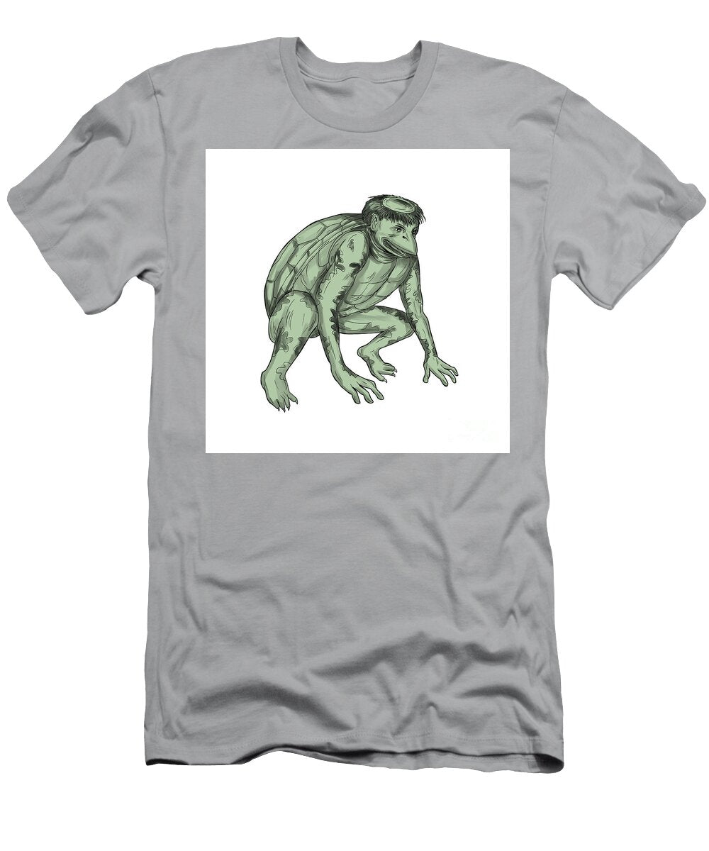 Kappa Monster Crouching Tattoo Aloysius Patrimonio T-Shirt