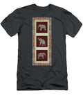 Kashmir Elephants Vintage Style Patterned Tribal Boho Chic Art Audrey Jeanne Roberts T-Shirt