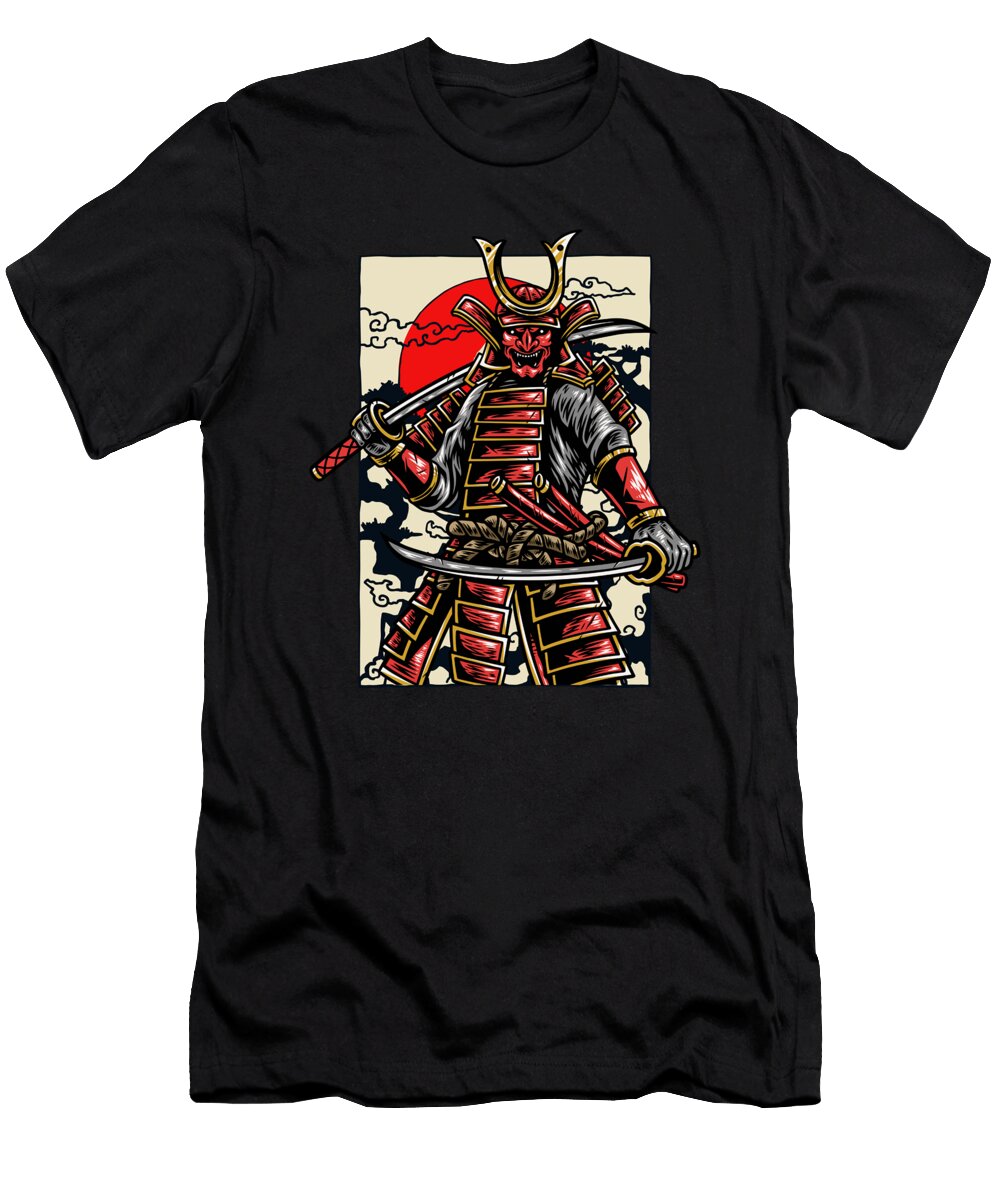 Katana Samurai Ninja Japan Shinobi Warrior Gift Thomas Larch T-Shirt