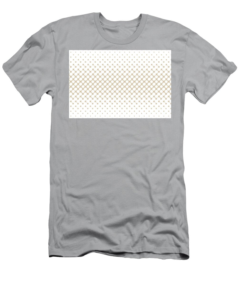 Khaki White Halftone Abstract Polka Dot Pattern Pairs Valspar 2023 Coty Holmes Cream 3004 10b Petite Patterns T-Shirt