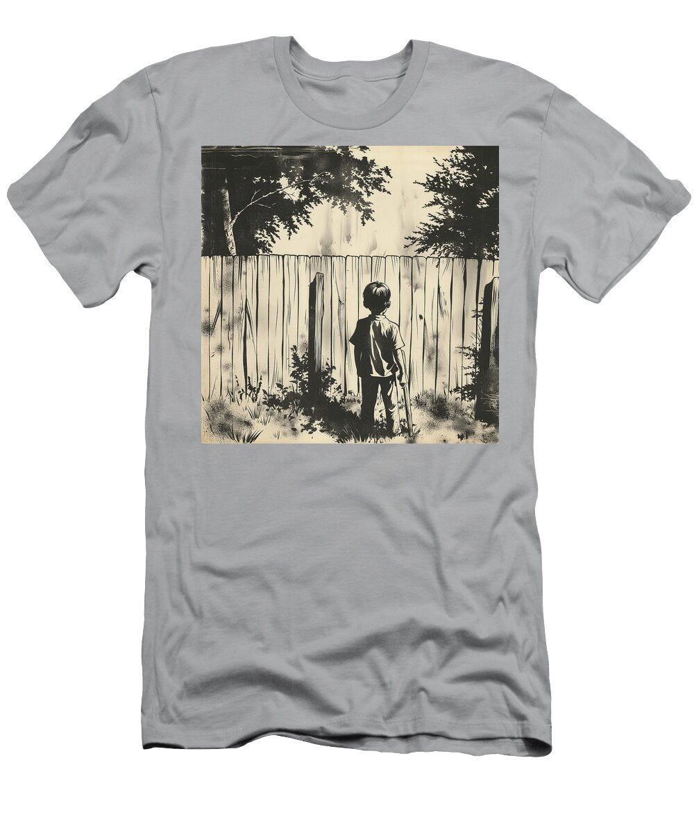 Kid with a Stick Comic Book Art 78 Mad Paperairplanes T-Shirt