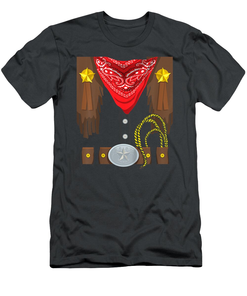 Kids Rodeo Outfit Halloween Costume Kids Cowboy Junior Nelleh T-Shirt