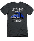 Kidsemi Truck Just a Boy Who Loves Trucks Junior Nelleh T-Shirt
