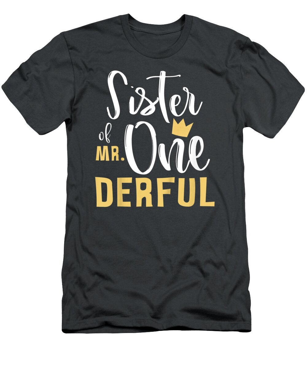 Kidsister of Mr Onederful 1st Birthday 1 Onederful Matching Junior Nelleh T-Shirt