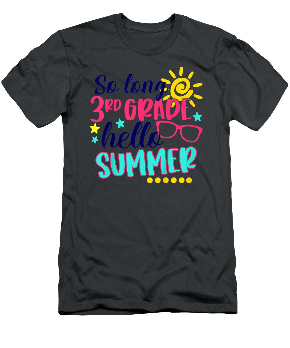 Kidso Long 3rd Grade Helloummer Vacation Last Day Ofchool Junior Nelleh T-Shirt