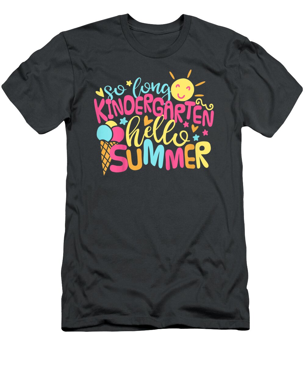 Kidso Long Kindergarten Helloummer Girl Last Daychool Junior Nelleh T-Shirt