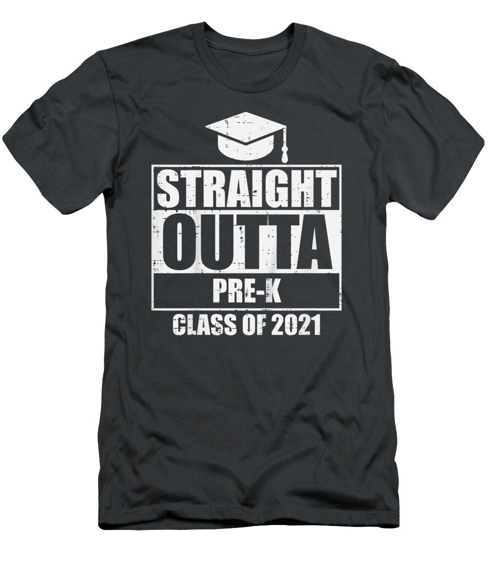 Kidstraight Outta Prek Preschool Graduation Boys Girls Kids Junior Nelleh T-Shirt