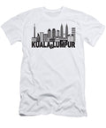 Kuala Lumpur City Skyline Text Black and White Illustration Jit Lim T-Shirt