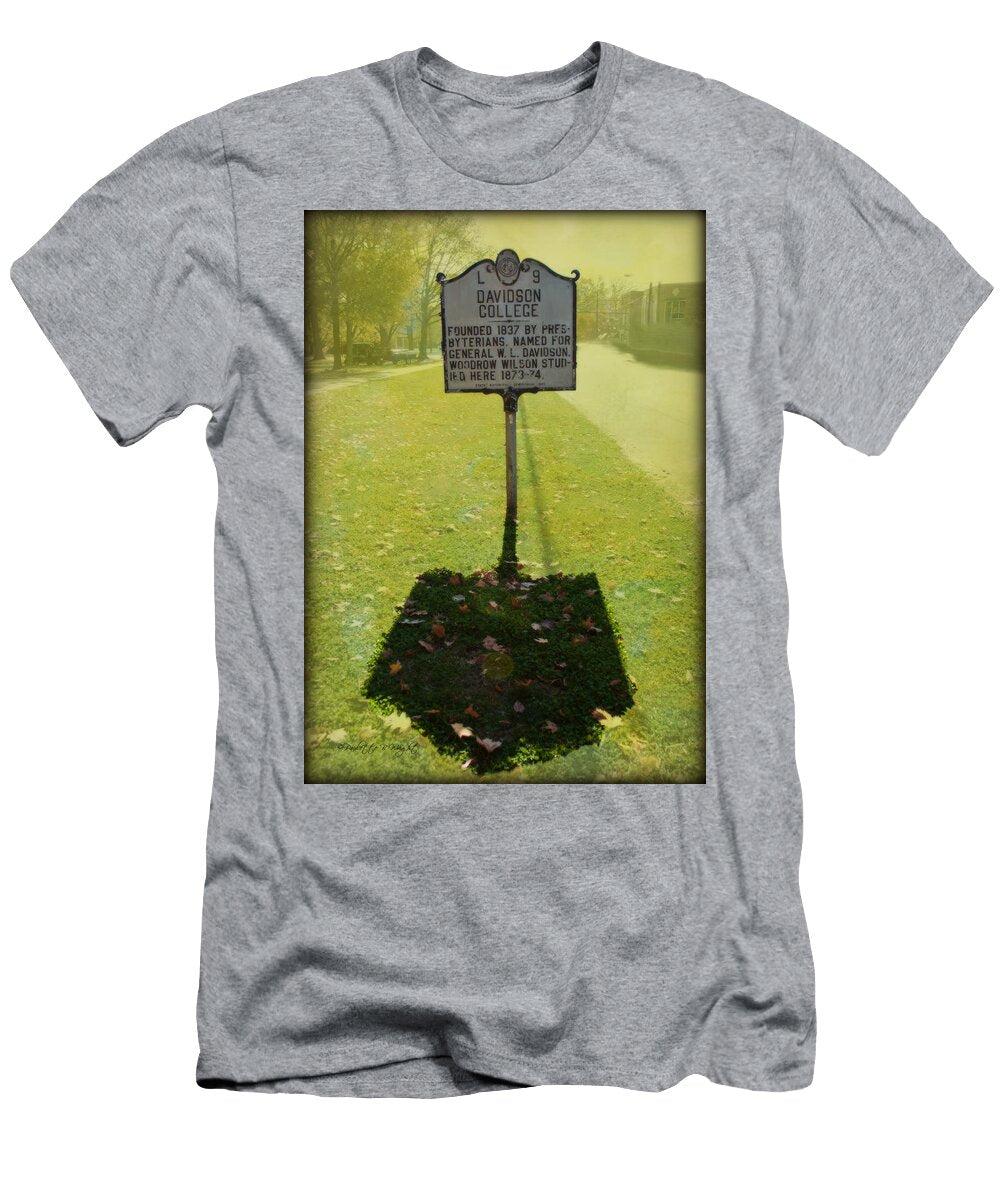 L 9 Davidson College Historical Marker Paulette Wright T-Shirt
