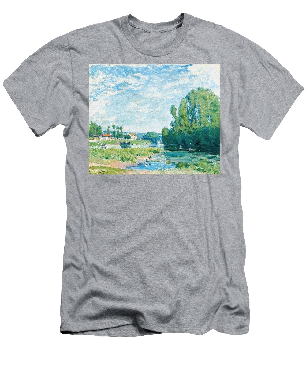 LA Mare Aux Canards Art Alfred Sisley French T-Shirt