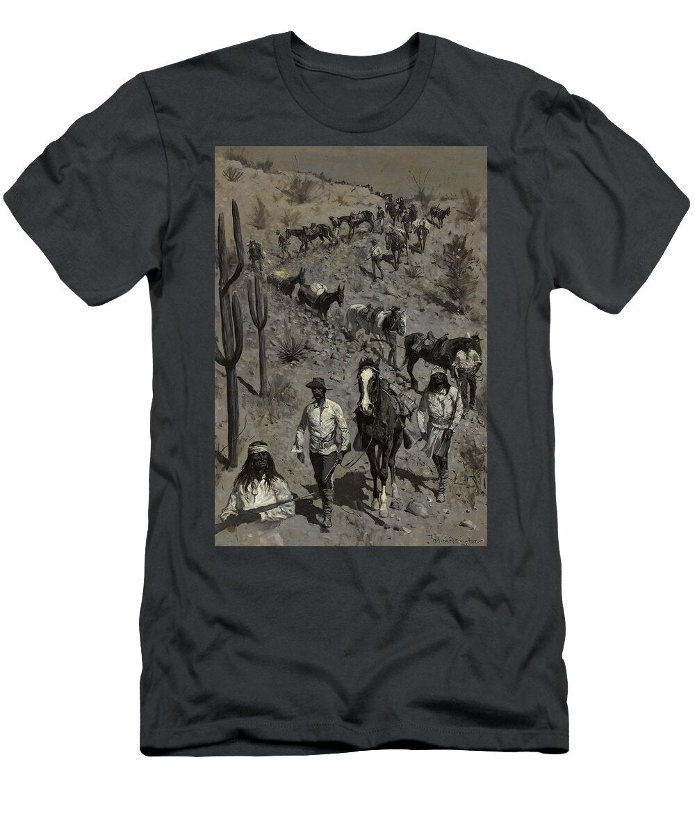 Lawtons Pursuit of Geronimo Frederic Remington T-Shirt