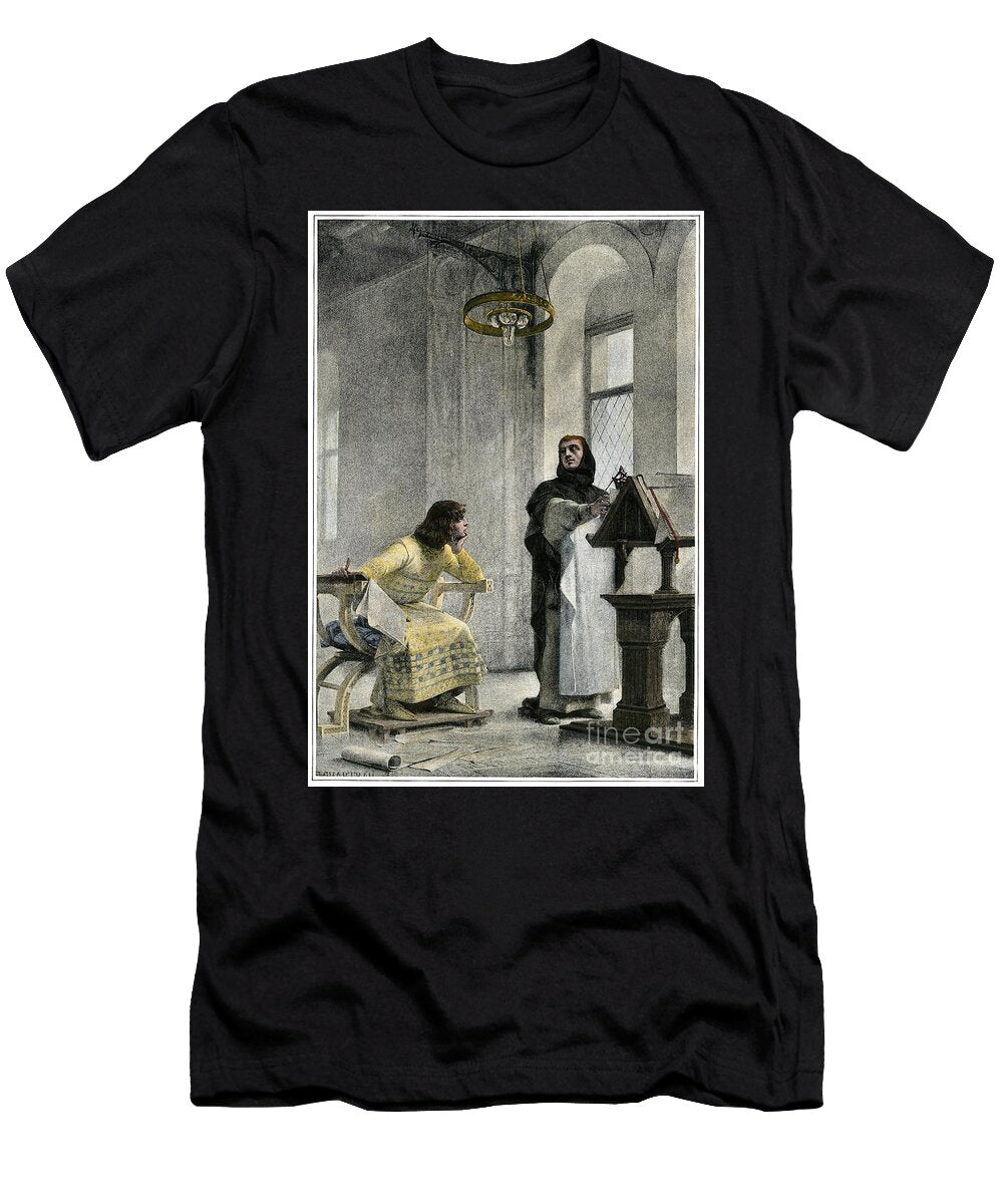 Lducation De Saint Louis Education of Louis Ix Saint Louis King of France Hand Colored Halftone Reproduction of an Illustration American School T-Shirt