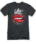 Leo Zodiac Birthday Lips Miller Grain T-Shirt