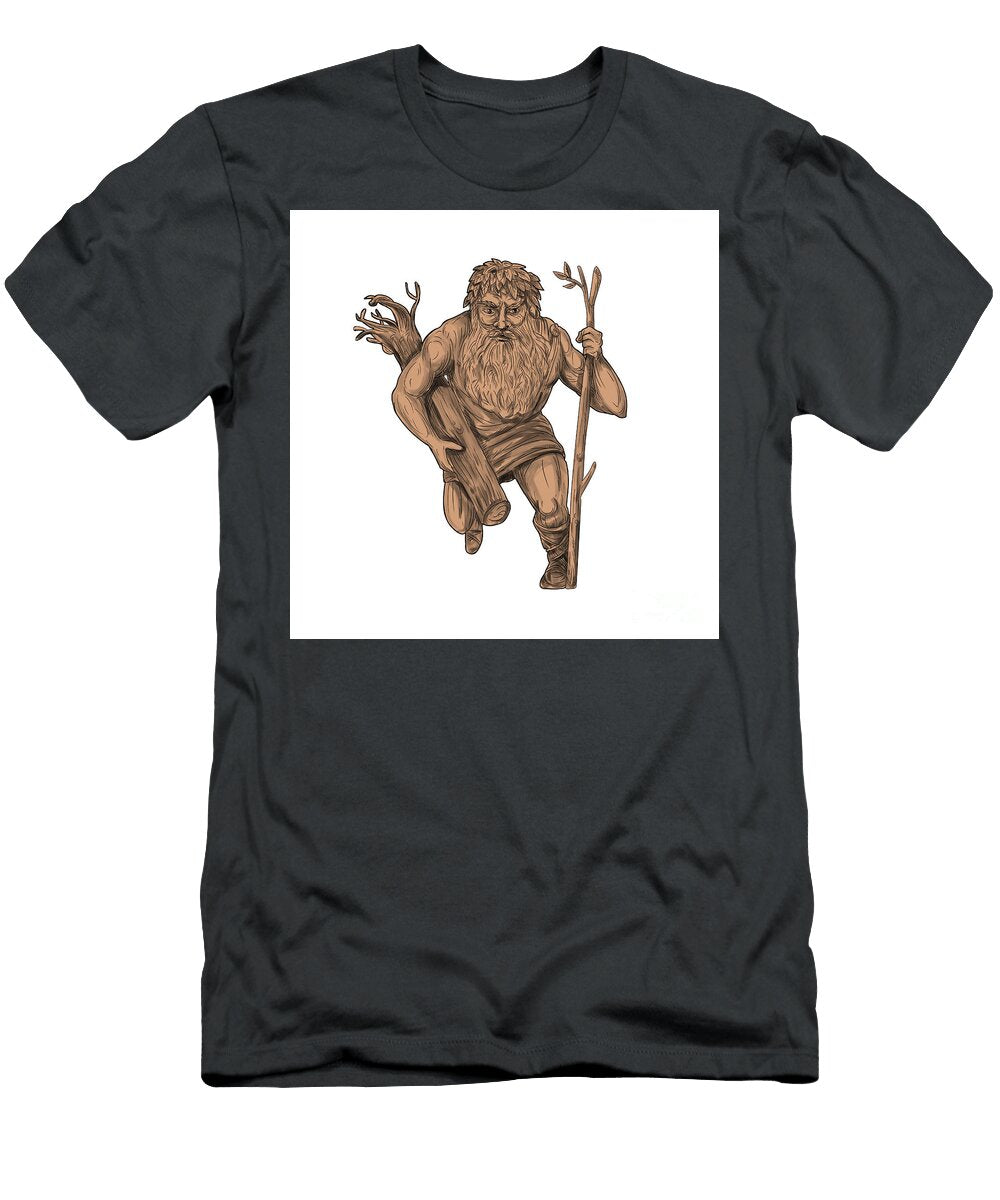 Leshy Tree Runk Staff Tattoo Aloysius Patrimonio T-Shirt