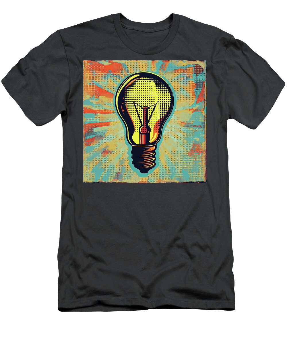 Lightbulb Comic Book Panel 97 Mad Paperairplanes T-Shirt