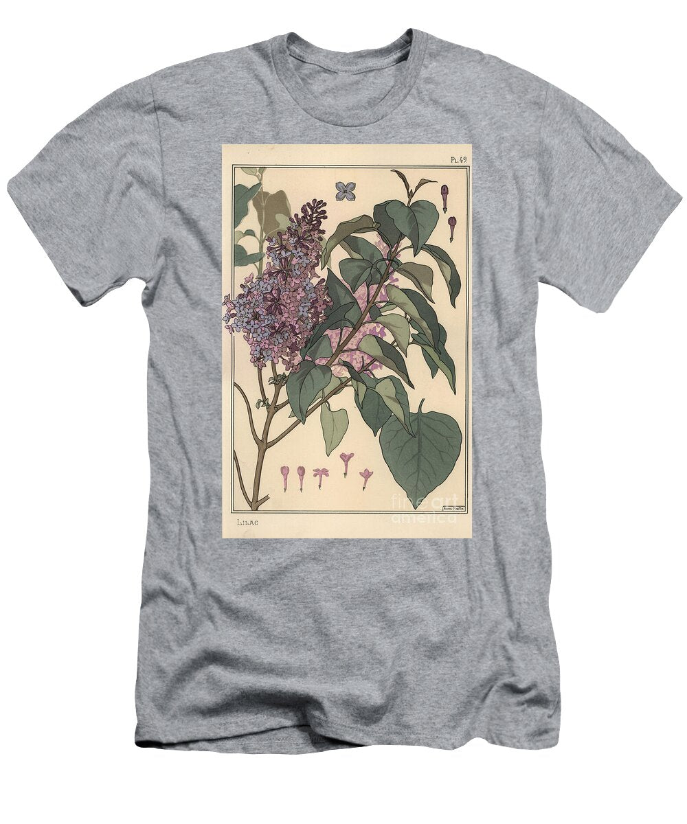 Lilac Botanical Study Eugene Grasset T-Shirt