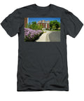 Lilacs and Davis Hall with Students Joe Miller T-Shirt