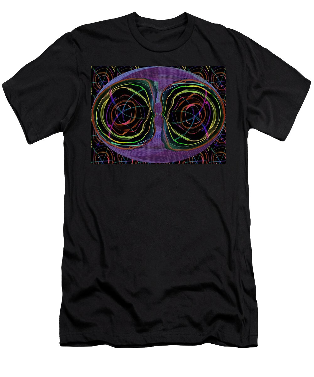 Line Art Abstract Eyes Alien Artistic Deco Navin Joshi T-Shirt