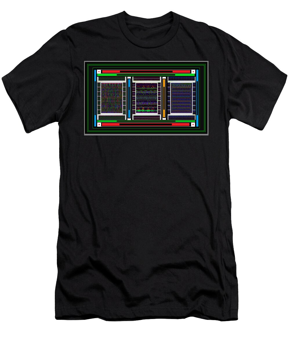 Lineart Abstract Display Squares Patterns for Wall Decorations Navin Joshi T-Shirt
