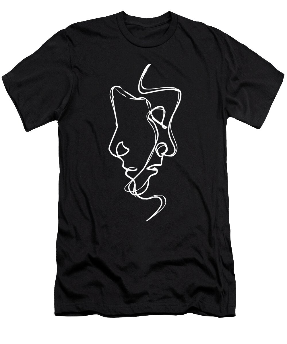 Lineart Face Manuel Schmucker T-Shirt