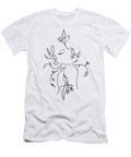 Lineart Lady with Plants Manuel Schmucker T-Shirt