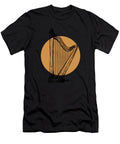 Lineart Pedal Harp Harpist Konghou Lover Harp Player Graphics Lab T-Shirt