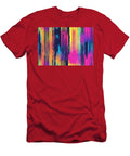 Lines Pattern Backdrop Urban Tracks Neon Abstract Fading Grunge Seamless Geometric Style Stripes Halftone Vertical Extreme Colorful Texture Illustration Trendy Sport Abs Wafe Akkash T-Shirt