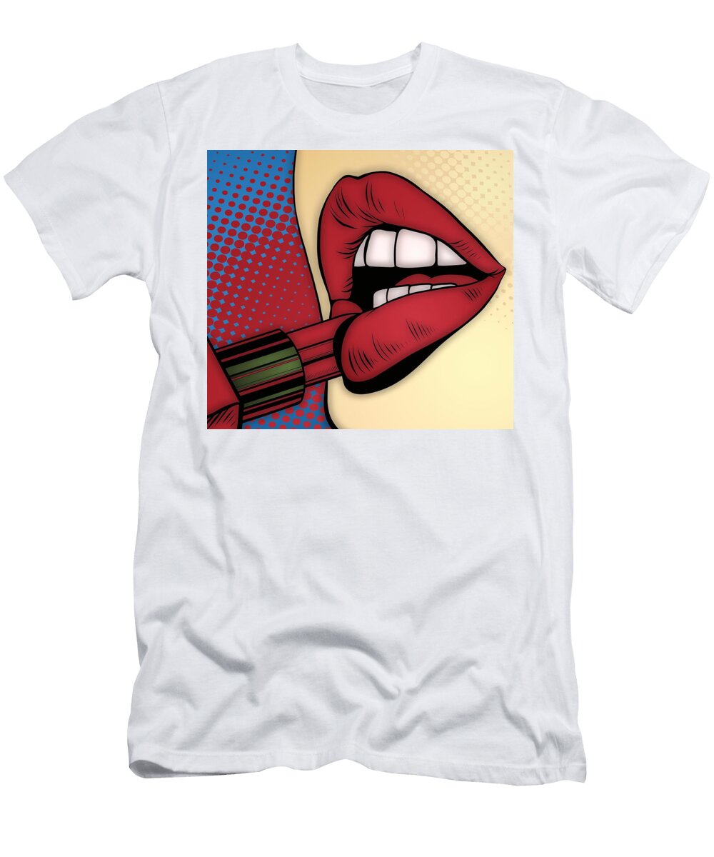 Lipstick Mark J Dunn T-Shirt